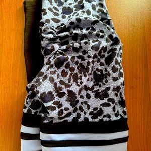 SOLD!! Bombshell Blue leopard thigh high leggings